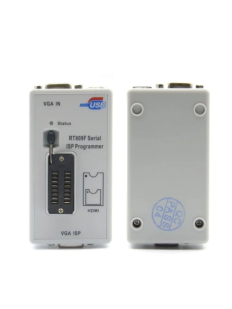 RT809F Serial ISP Programmer VGA LCD with RT-SOP8-A Adapter Universal Programmable Tool
