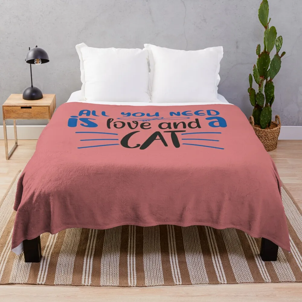 

Just A Girl Who Loves Cats Gift Cat Lover Throw Blanket heavy to sleep Single Blankets