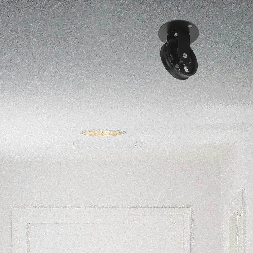 

2pcs Retro Chandelier Accessories Sturdy Iron Vintage Design Adjustable Pulley System Ceiling Mount Pulleys for Hanging Lamp