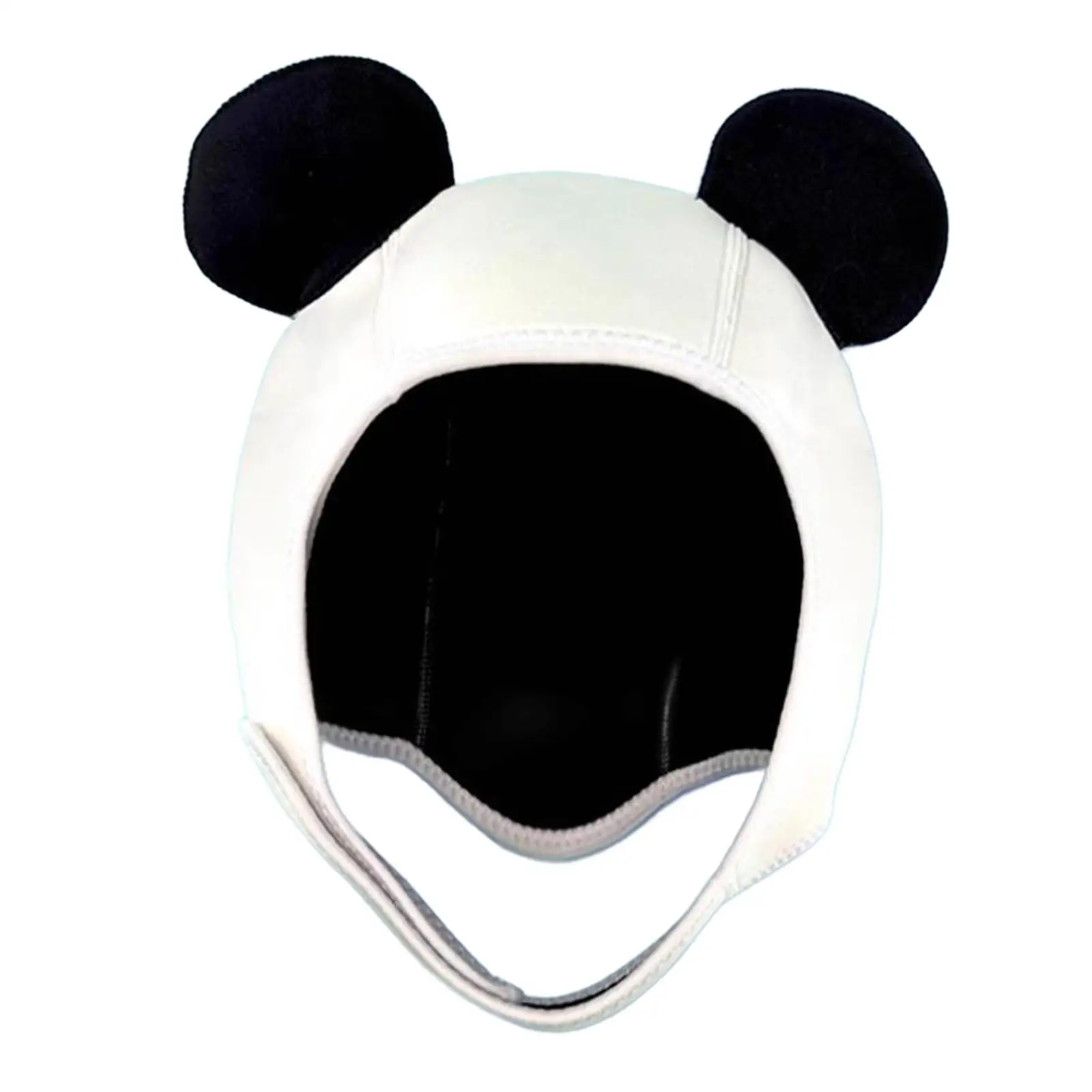 Scuba Dive Hood Neoprene Panda Headgear with Chin Strap Lovely Swimming Cap