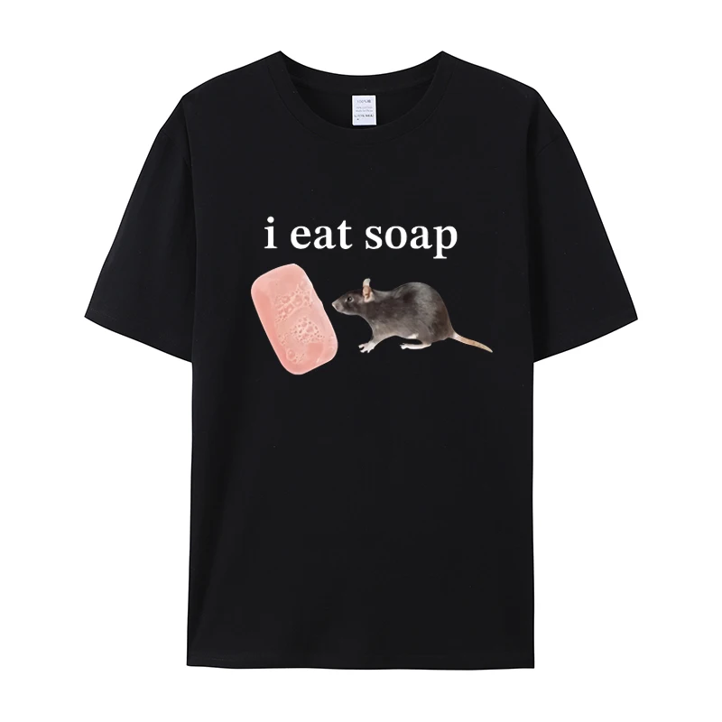

I Eat Soap Rate Funny Meme T-shirt Women's Fashion Retro Oneck Short Sleeve Tshirt Casual Street Clothing Women Clothing