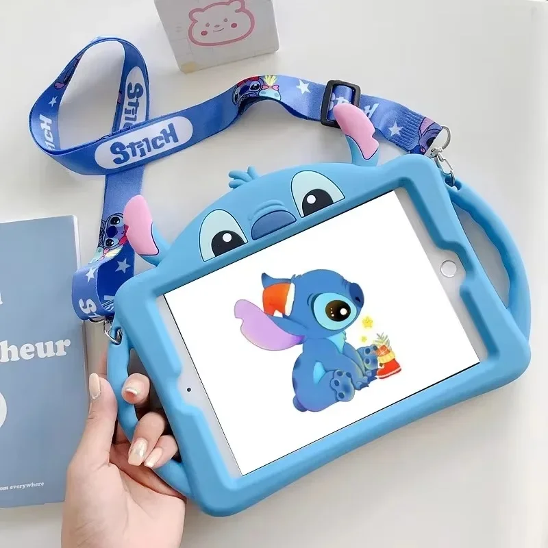 Disney Stitch Tablet Case Tablet Protective Ipad Pro Air 3 4 5 Mini 4 5 6 2022 10 Generation 10.2inch Stitch Christmas Gift Toys