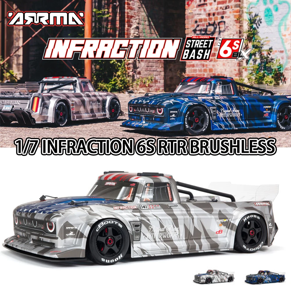

ARRMA 1/7 ARA7617V2 FELONY ARA7615V2 INFRACTION 6S RTR Бесщеточный радиоуправляемый электрический пульт дистанционного управления Модель автомобиля Высокоскоростной плоский гоночный автомобиль