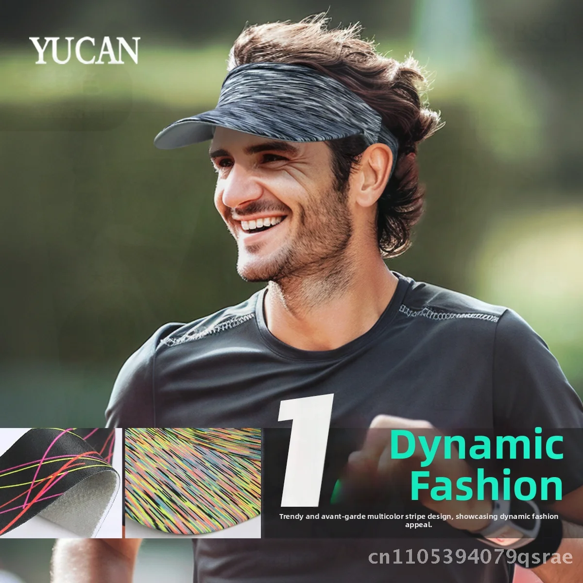 

Ycan Marathon Беговая шляпа Topless Защита от солнца Дышащий быстросохнущий впитывающий пот корейский стиль унисекс Спортивный солнцезащитный козырек