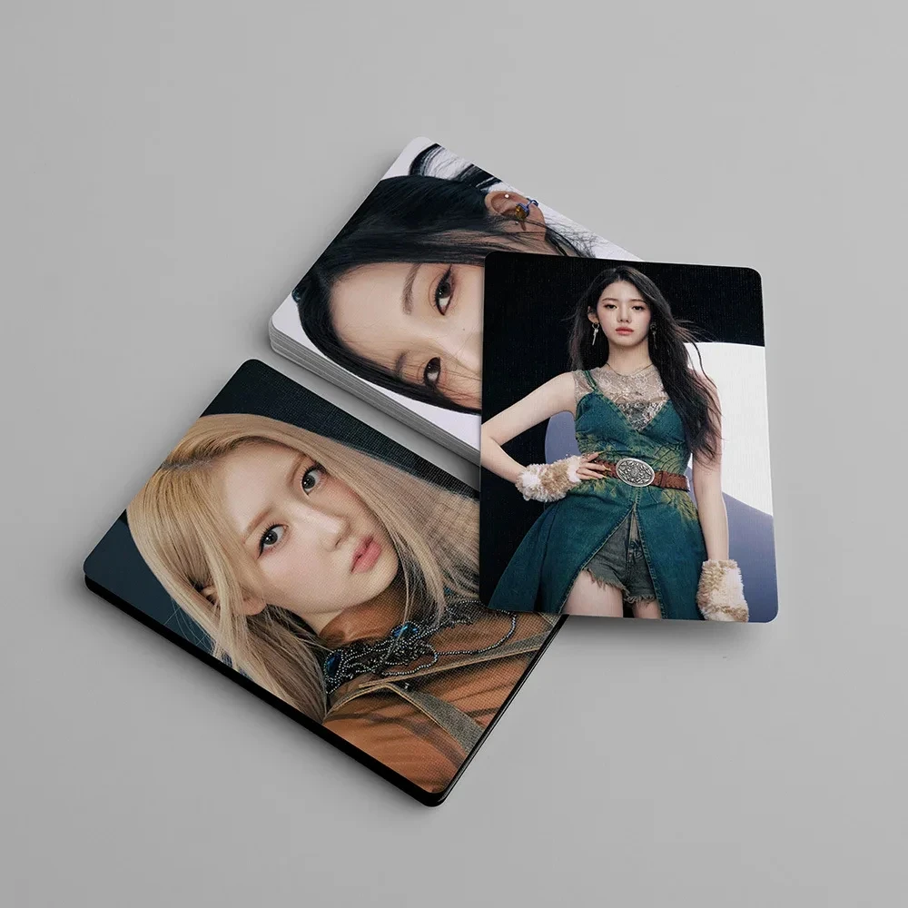 Imagem -06 - Cartões Kpop Idol Lomo Novo Álbum hd Photocard Coleção de Presentes Haram Rora Asa Ruka Babymonster 7er 55 Peças por Conjunto