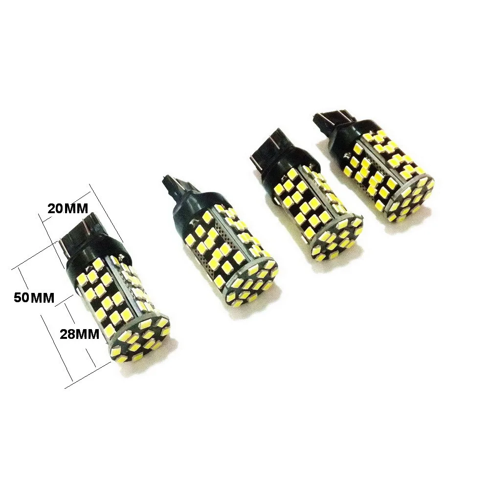 July King 2 пары 60 светодиодов 2835SMD 900LM 6000K Белый T20 Светодиодные габаритные огни DRL чехол для Buick New Regal Opel Insignia 2014+