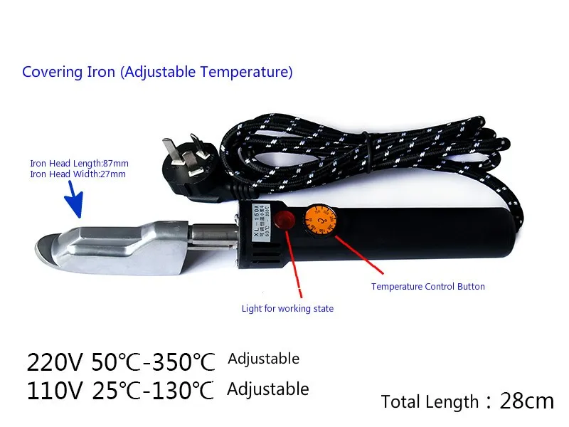 DW Hobby Temp Control Covering Iron – RC Balsa Model Heat Tool for Film Shrink - view 2
