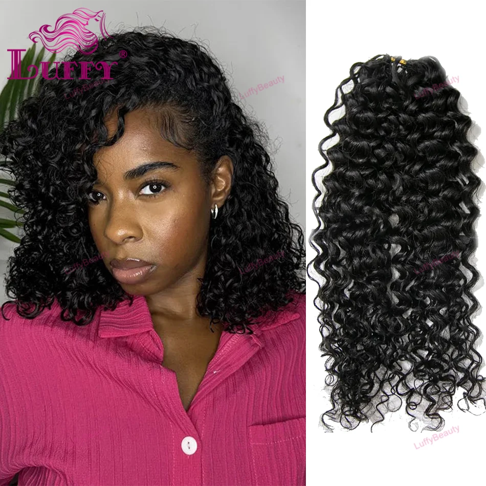 

Spanish Curly Crochet Human Hair Knotless Pre-Separated Curly Virgin Human Hair Pre-Looped Feather Crochet Hair Extensions