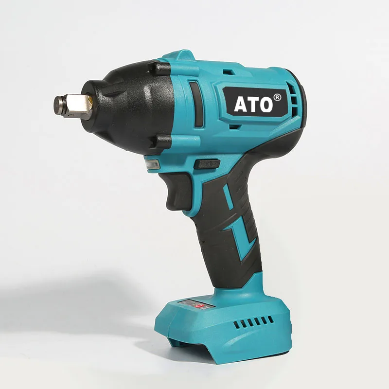 ATO High Torque Electric Brushless Wrench Car Tir Rechargeable 1/2 inch Cordless Impact Wrench 600nm For Makita 18V Battery