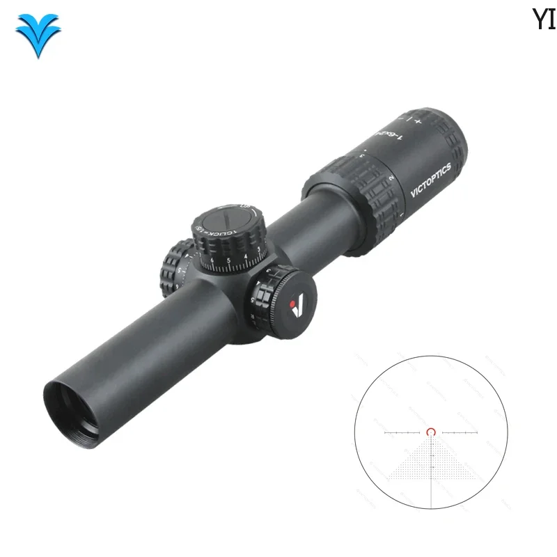 

VictOptics S6 1-6x24 LPVO Scope Long Eye Relief Red & Green Illumination For Tactical Scope