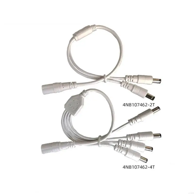 Efficiënte voeding 1 vrouwelijk naar 2 mannelijk DC5,5 mm x 2,1 mm DC-voedingssplitterkabel