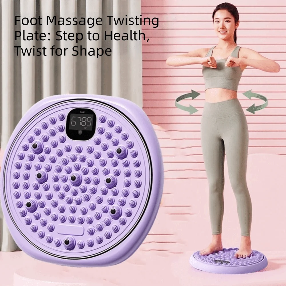 Magnetic Massage Twisting Disc Multi Functional Portable Foot Massage Torsion Disc Digital Counter Non-Slip