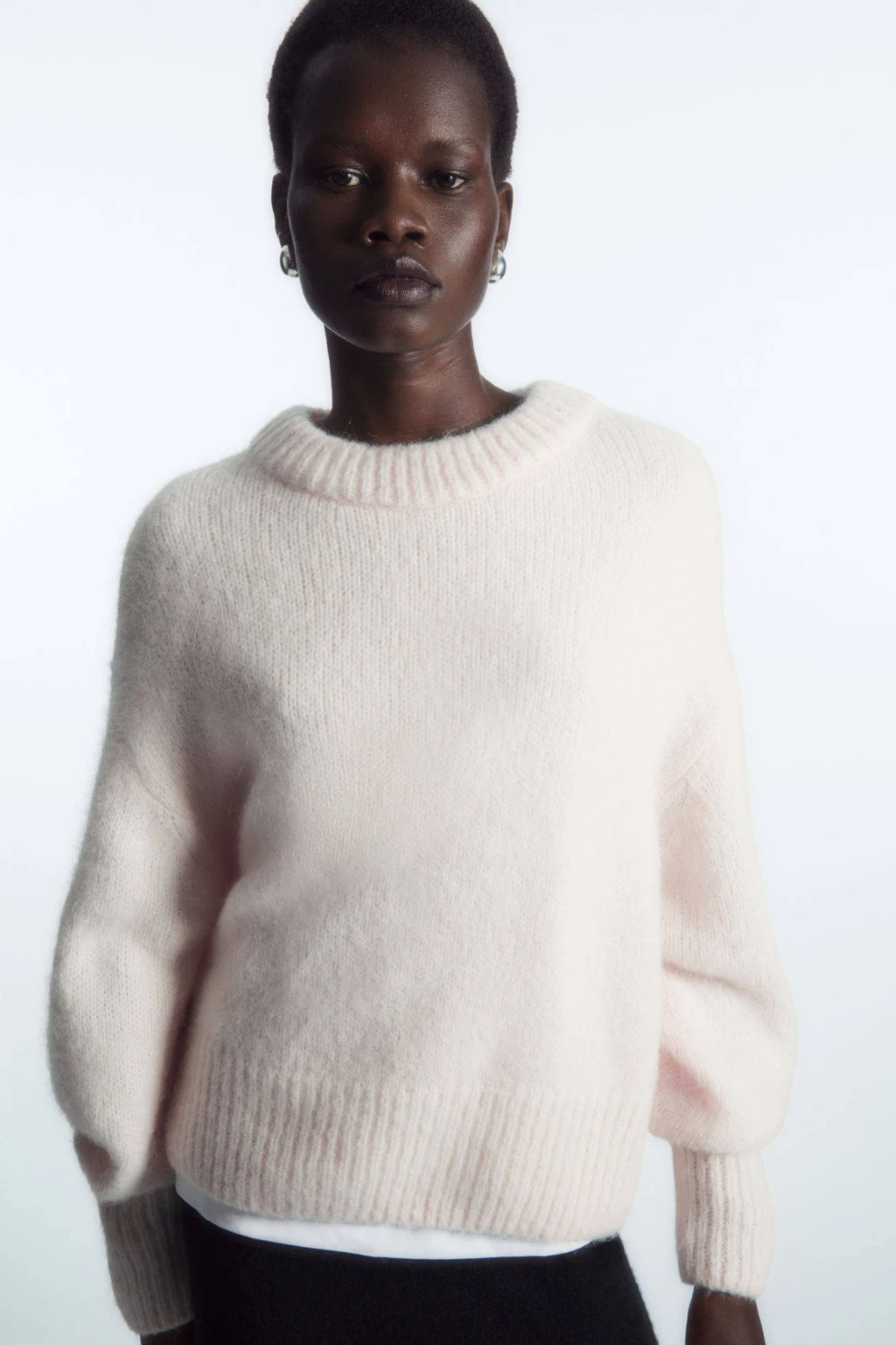 XIMIAN APPAREL 2026 traf cos autumn new style of Women's Standard style round-neck wool blend relaxed long-sleeved sweater