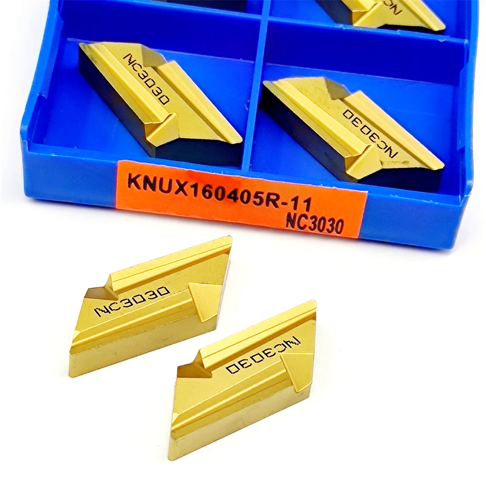 10PCS 카바이드 인서트 KNUX160405R KNUX160405L NC3030 NC3020 CNC 기계 인서트 KNUX 160405 R L 선삭 공구