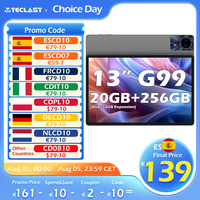 Teclast T65 Max 13 Inch Android 14 Tablet 8 Core Mediatek Helio G99 (8Gb+12Gb Expansion) Max. 20Gb Ram 256Gb Rom 10000Mah Battery Dual Sim 4g Lte 1920X1200 Gps Widevine L1 for Netflix