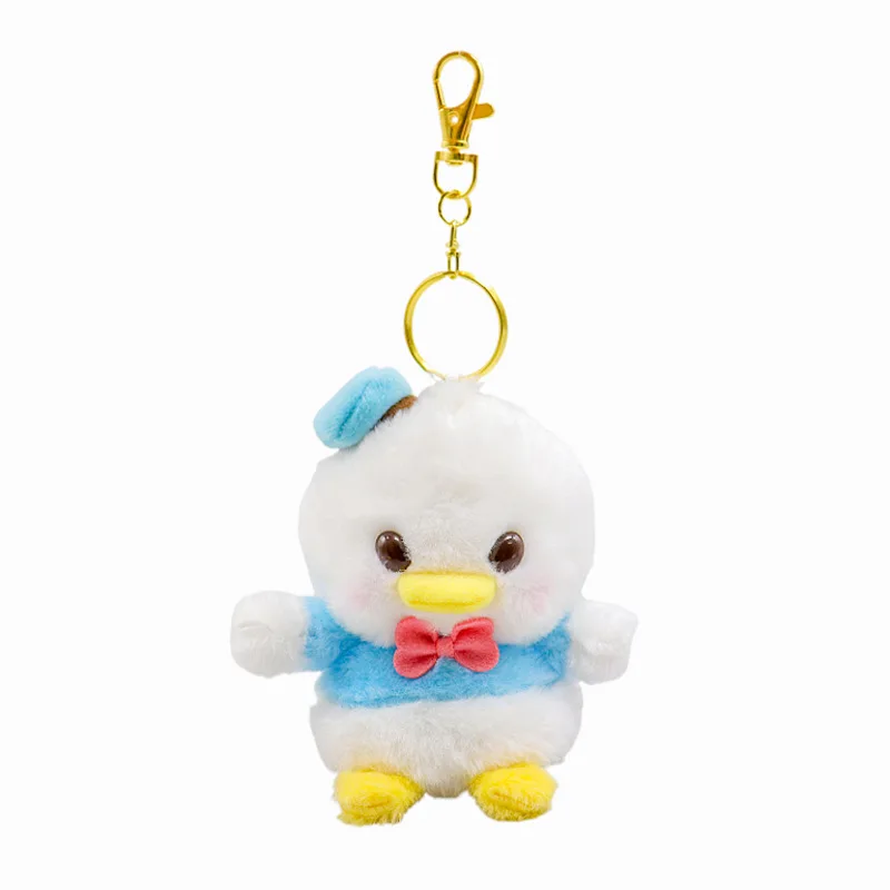 Disney Mickey Mouse Minnie Donald Duck Keychain Doll Keyring Cute Bag Pendant Keyholder Charm Backpack Ornament Accessories Gift