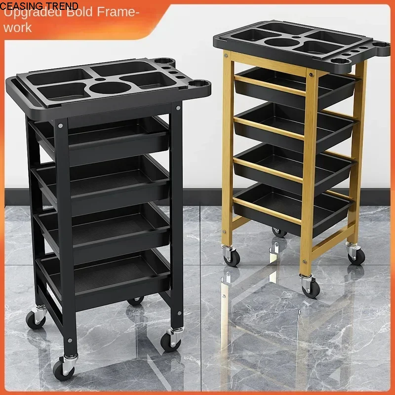 Hairdresser Beauty Salon Trolley Rolling Cosmetic Barber Spa Cart Tattoo Salon Utility Beauty Furniture