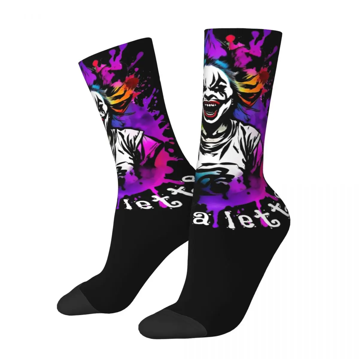 Female ICP Insane Clown Posse Juggalette Whoop Socks Cute Fashion hiphop Socks Harajuku Merchandise Middle TubeSocks Best Gift