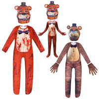 Horrible Halloween Costume for Kids Five Nights Scp Foundation Jumpsuit Cosplay Nightmare Bonnie Fnaf Game Christmas Gift To Kid