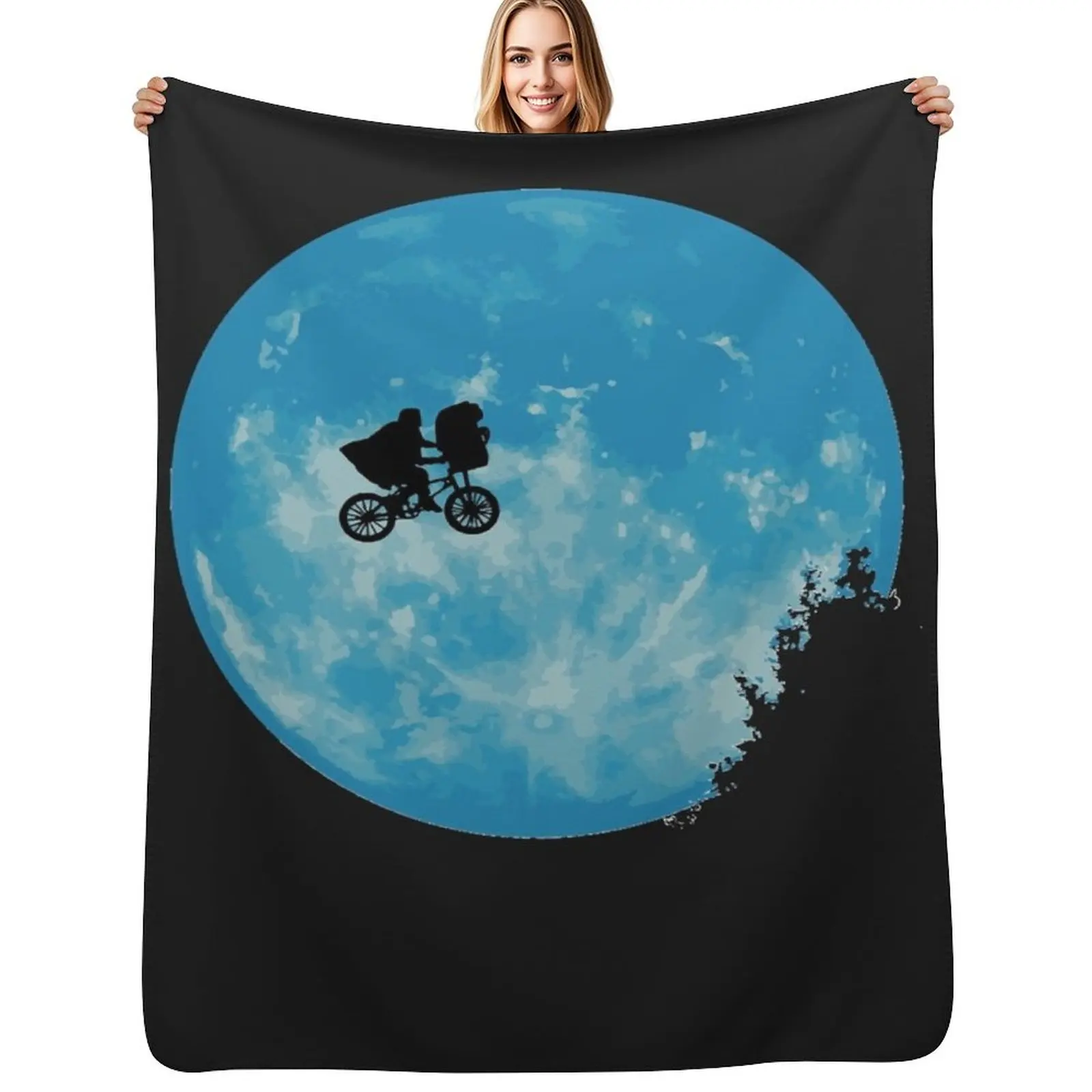 

E T The Extra Terrestrial Throw Blanket Travel Size Cozy Blanket for Plane Train