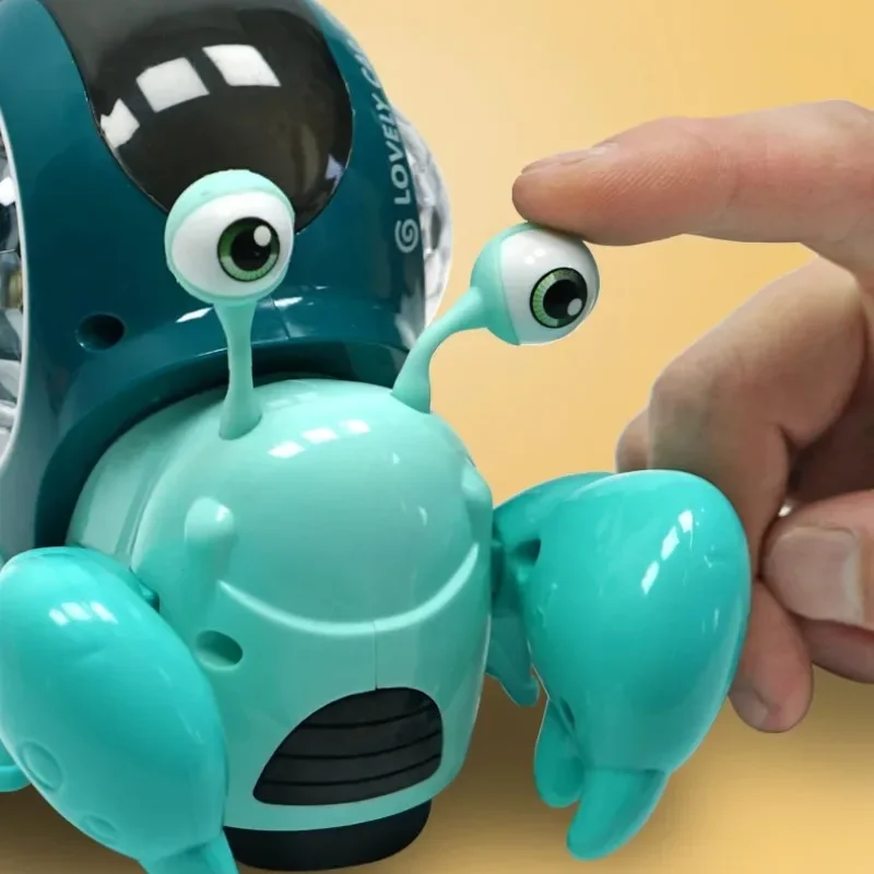 ปูคลานของเล่นเด็ก ช่วยผ่อนคลายอารมณ์ เรียนรู้การคลาน มีเสียงเพลง ไฟ LED สัตว์เลี้ยงอิเล็กทรอนิกส์ ฝึกการประสานงานระหว่างมือและตา ของขวัญวันหยุดสำหรับเด็ก