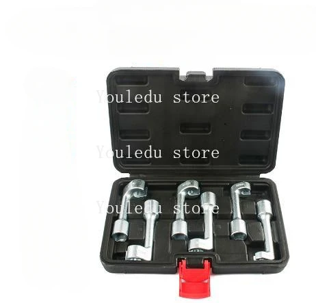 6 Pcs Fuel Injector Injection Sockets L-Type Wrench Open Ended Ring Wrench 1/2