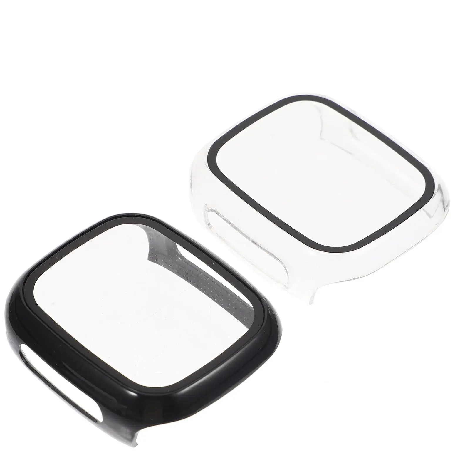 

2Pcs Watch Shell Protector Pc Cover Full Edge Anti-Scratch Watch Screen Guard Easy Removal for Smartwatch