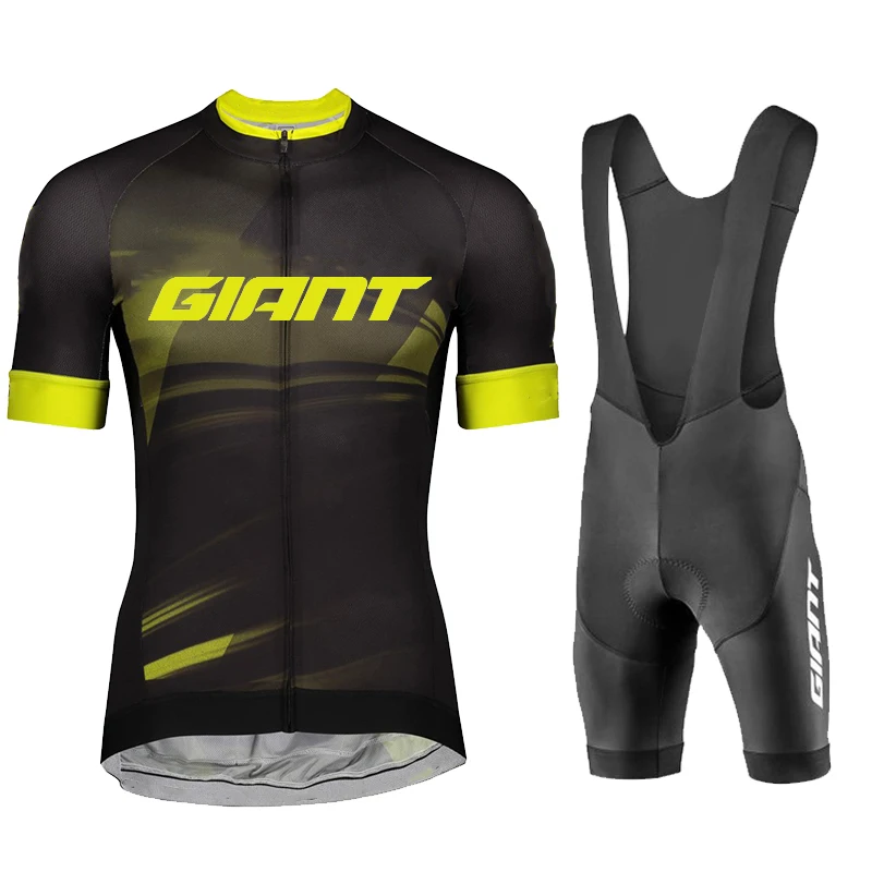 

2023 Cycling Set GIANT Bicycle Short Sleeve Bib Short New Upgrade System Bike Jersey Set Ciclismo Breathable Shirt