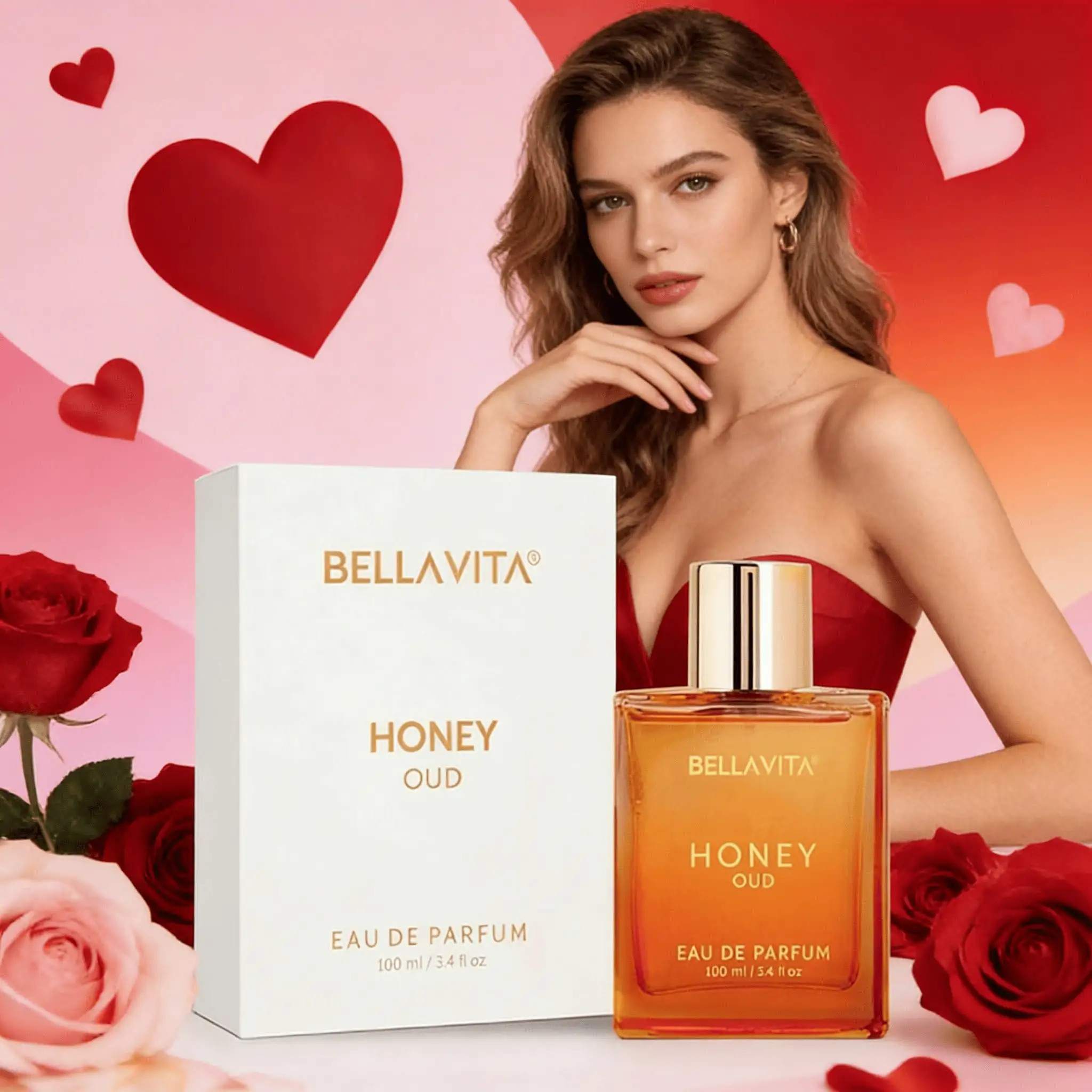 

Парфюм BellaVita Honey OUD для женщин и мужчин 100 мл | Ноты ванили, бергамота и пачули | Долговечные арабские унисекс-духи