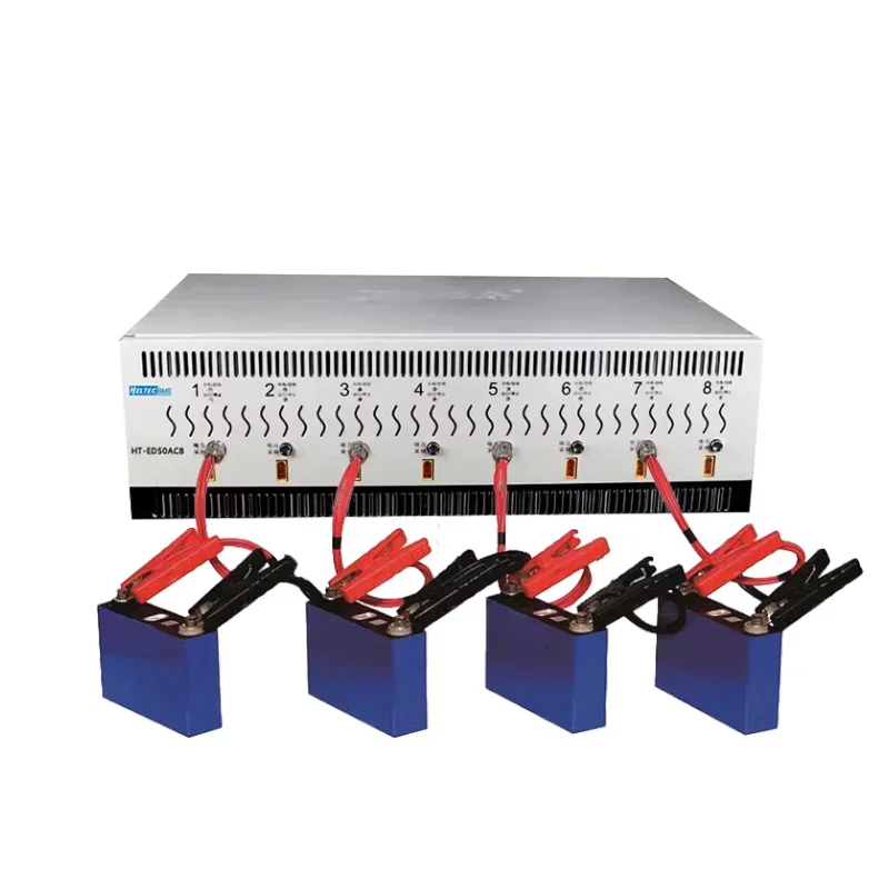 Battery Capacity Tester 8 Channels Balancing 50A Charge Discharge Lifepo4 Battery Tester