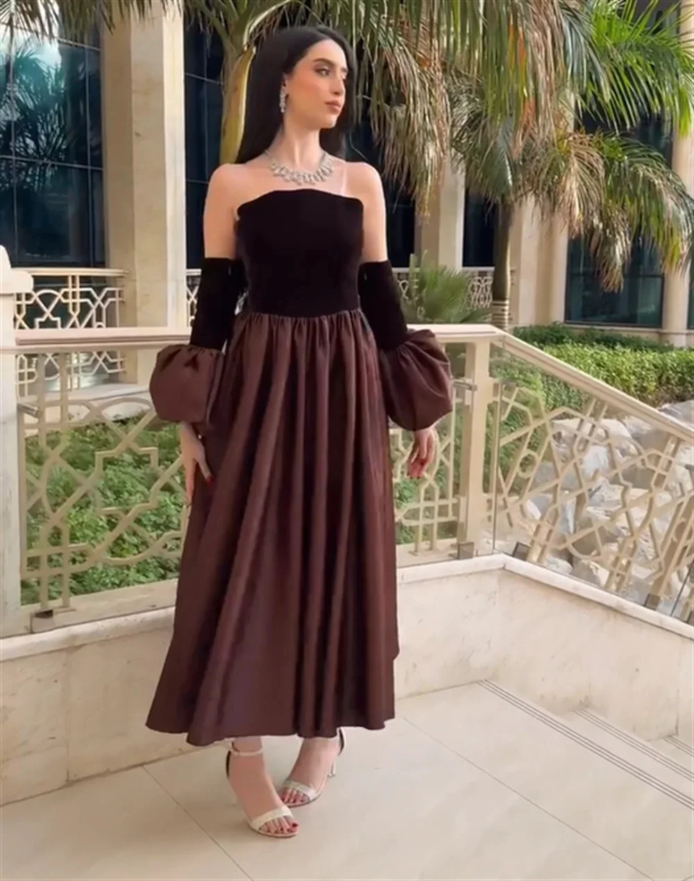 

Strapless Formal Long Bespoke Occasion Gown Evening Dresses Pastrol Unisex Jersey Retro Dubai Saudi Arabic Prom Customized