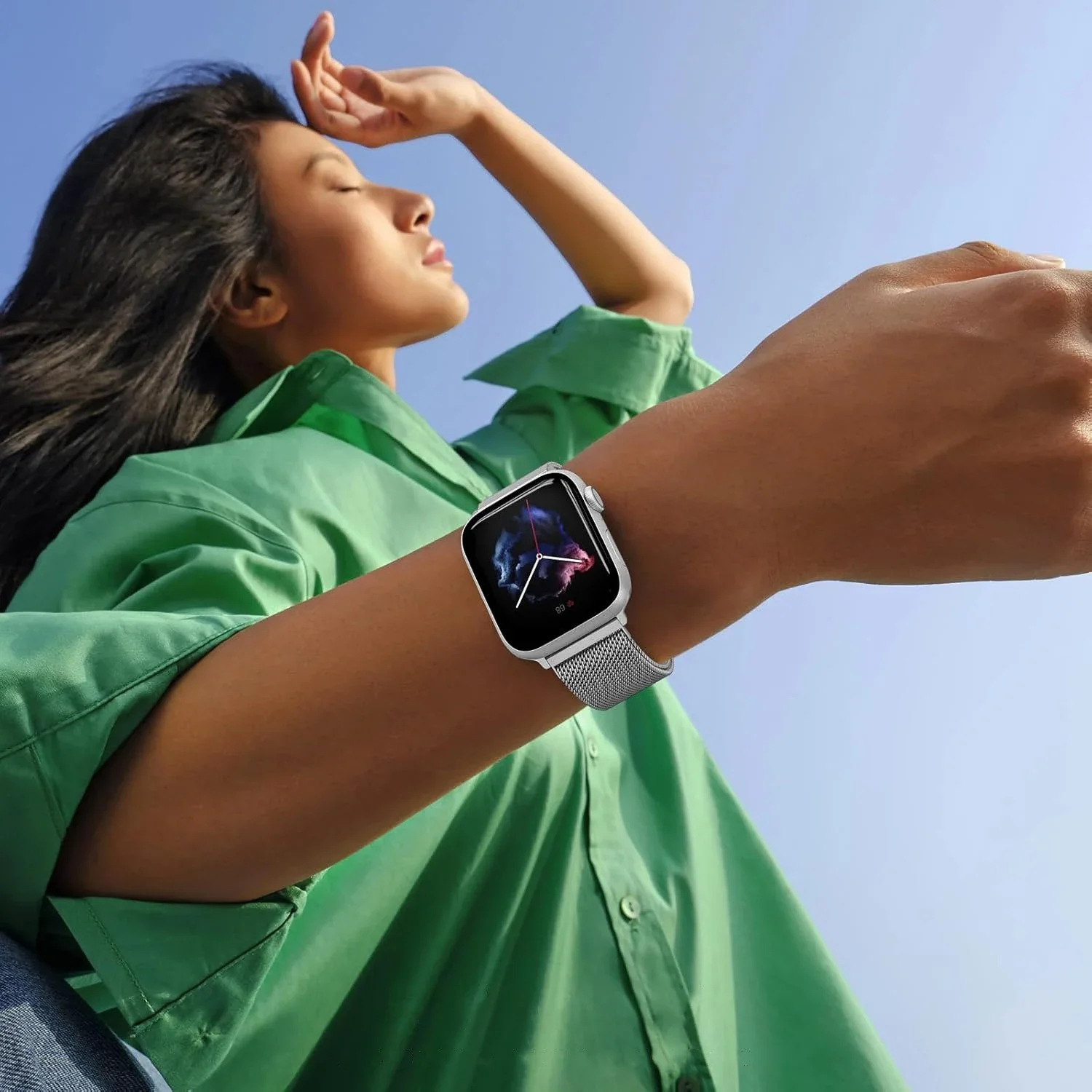 Milanese Loop Strap For Apple Watch Band Series 11 10 46mm 42mm 45mm 49mm 41mm 38/44 mm Bracelet iwatch 9 8 7 6 5 SE3 Ultra 2 3