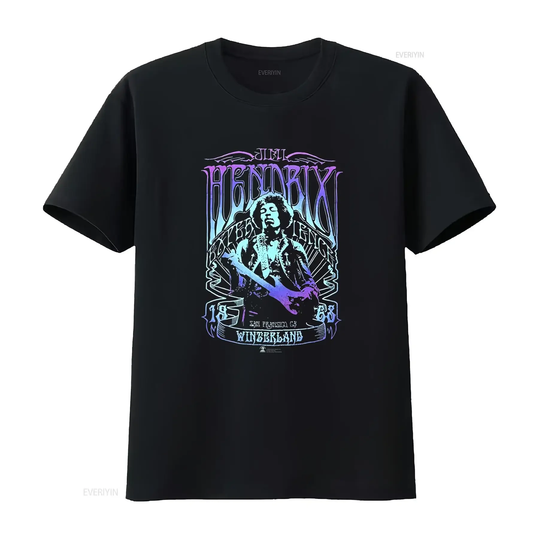 Vintage Zion Jimi Hendric T Shirt Size M Poster Hippie Black Band Rock Experience vintage Washed Slightly designer clothes
