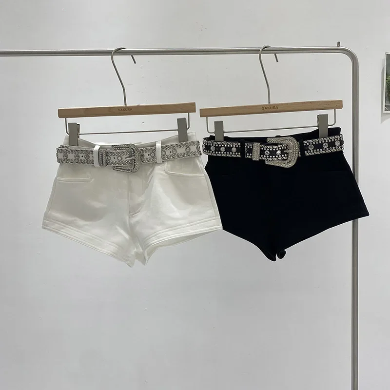 Y2K الساخن فتاة مثير سراويل تقليدية المرأة 2025 ملابس الربيع موضة جديدة التخسيس مستقيم السيدات الورك السراويل السوداء الشارع الشهير