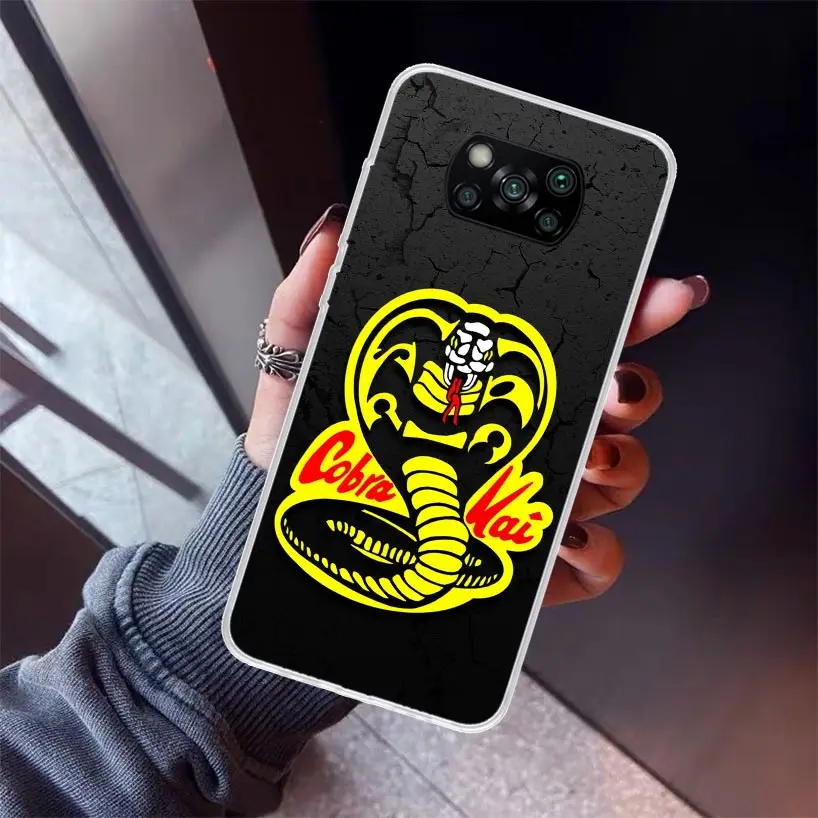 Cobra Kai Snake Phone Case For Xiaomi Poco X6 X5 X4 X3 Nfc F6 F5 Pro F4 Gt M5S M4 M3 F3 F2 F1 Silicone Shell Print Fundas For Xi