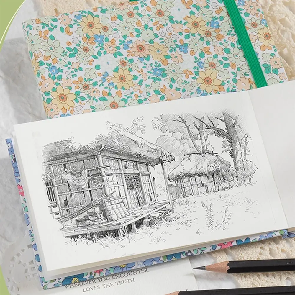 High Quality Mini Watercolor Painting Book Square Portable Pocket Sketchbook Thickened 300g Drawing Notebook Art Painting