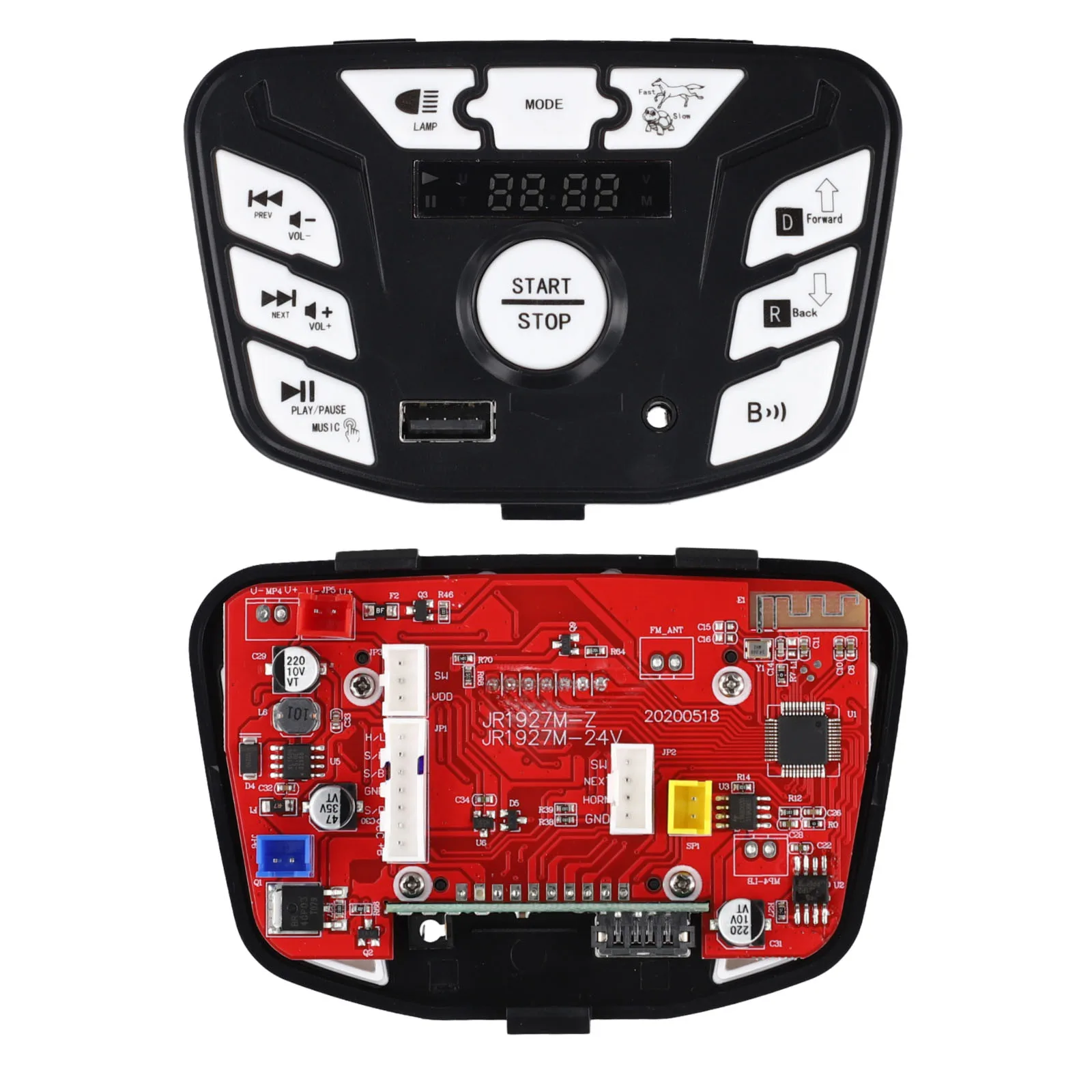 JR1927M-Z 24V JR1927M-12V Central Control Switch Music Player Children's Electric Car Multi-function Main Control Board Player