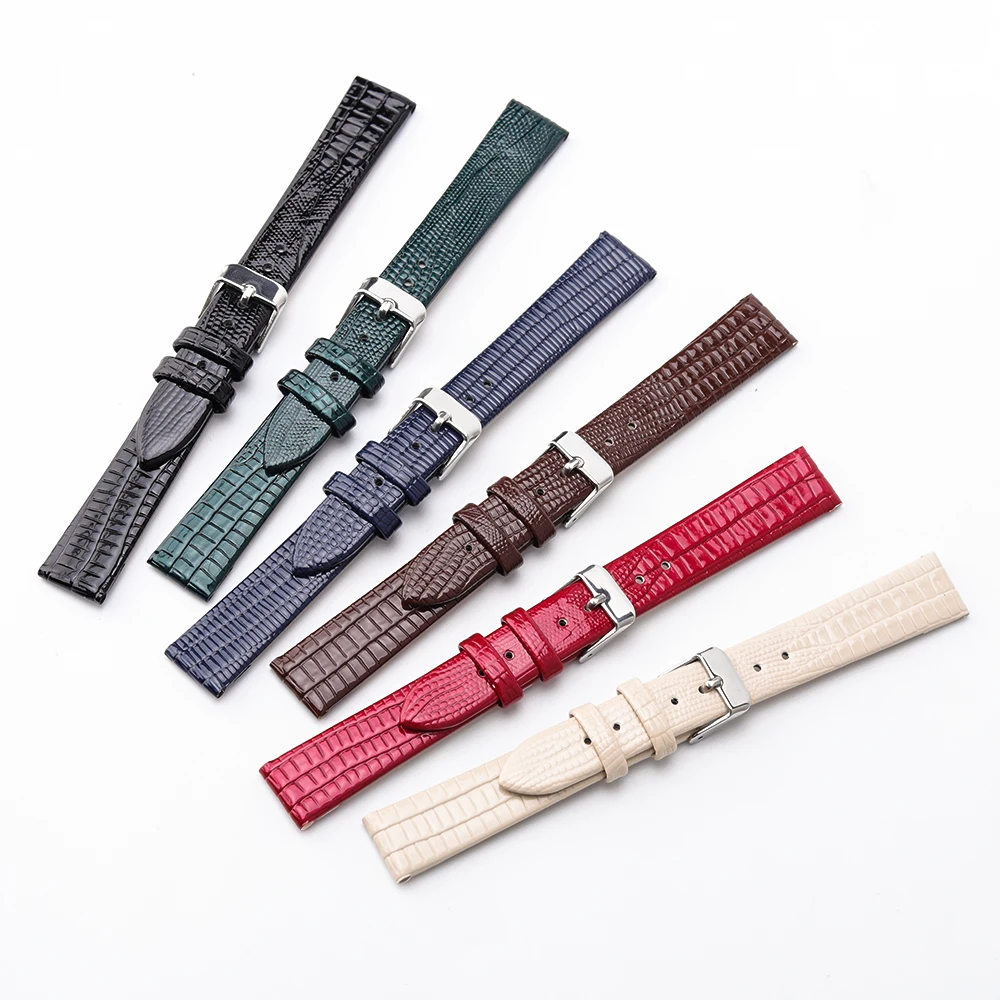 Genuine Leather Watch Band Wristband 8mm 10mm 12mm 14mm 16mm Watch Accessories Men/Women Texture Business Watch Band Belt
