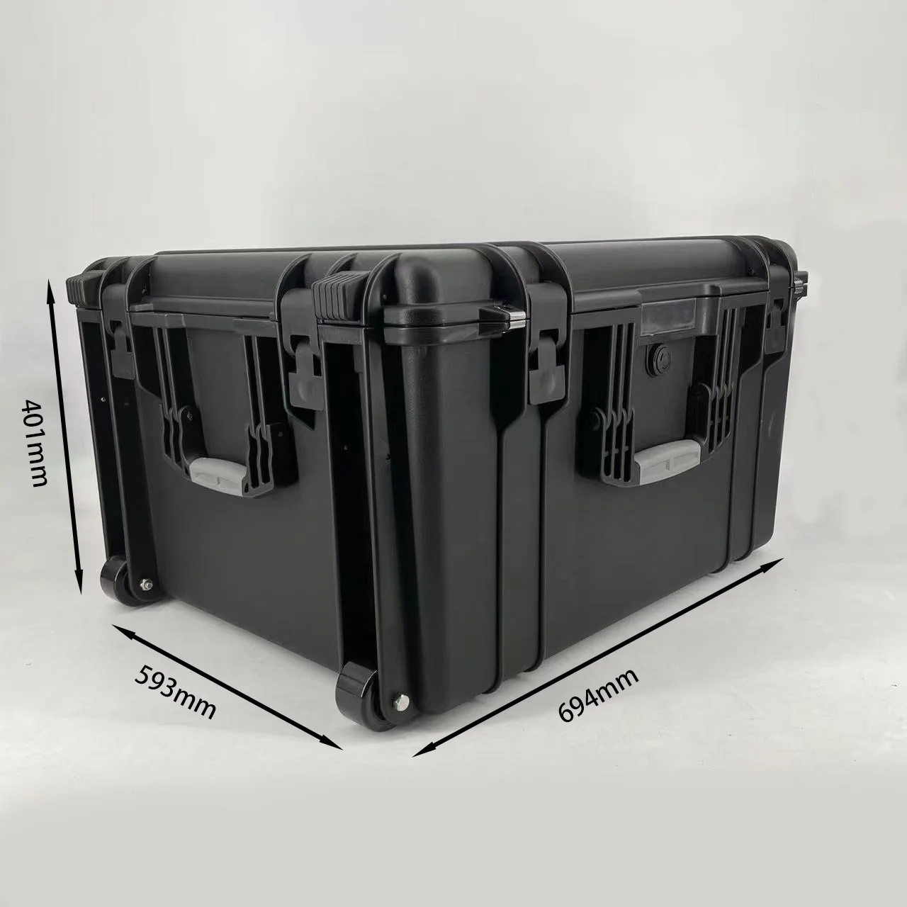 DPC131-2 New Design Excellent Protection Instrument Storage Waterproof Plastic Tool Case With Pull Rod And Wheels