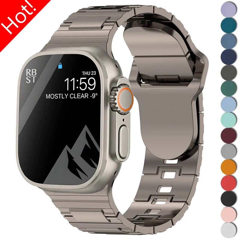 

Силиконовый ремешок с покрытием для Apple Watch Band Ultra 2 49 мм 46 мм 45 мм 41 мм 44 мм 40 мм 42 мм Браслет IWatch Series 10 9 8 7 SE 6 5 4