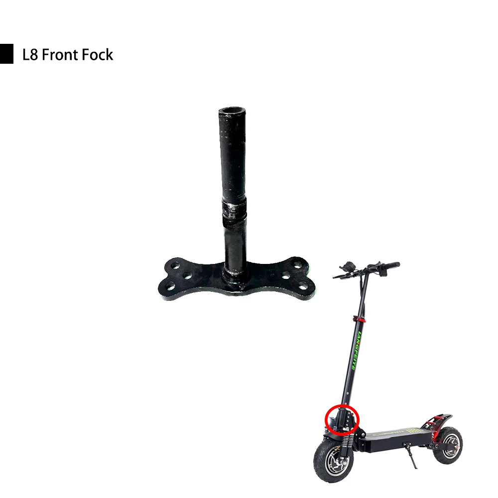 LANGFEITE-patinete eléctrico L8, horquilla delantera, scooters eléctricos, sistema de horquilla de conexión frontal Original, piezas de scooters