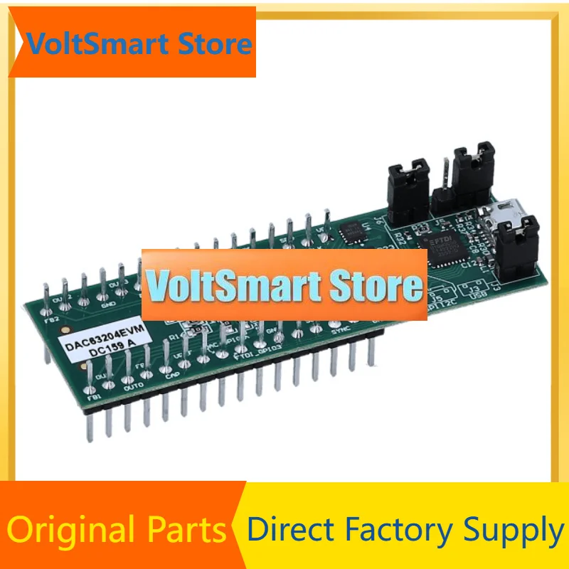 VoltSDAC63204EVM 4-Channel 12-Bit VOUT/IOUT Smart DAC Evaluation Module High Precision For Industrial Automation