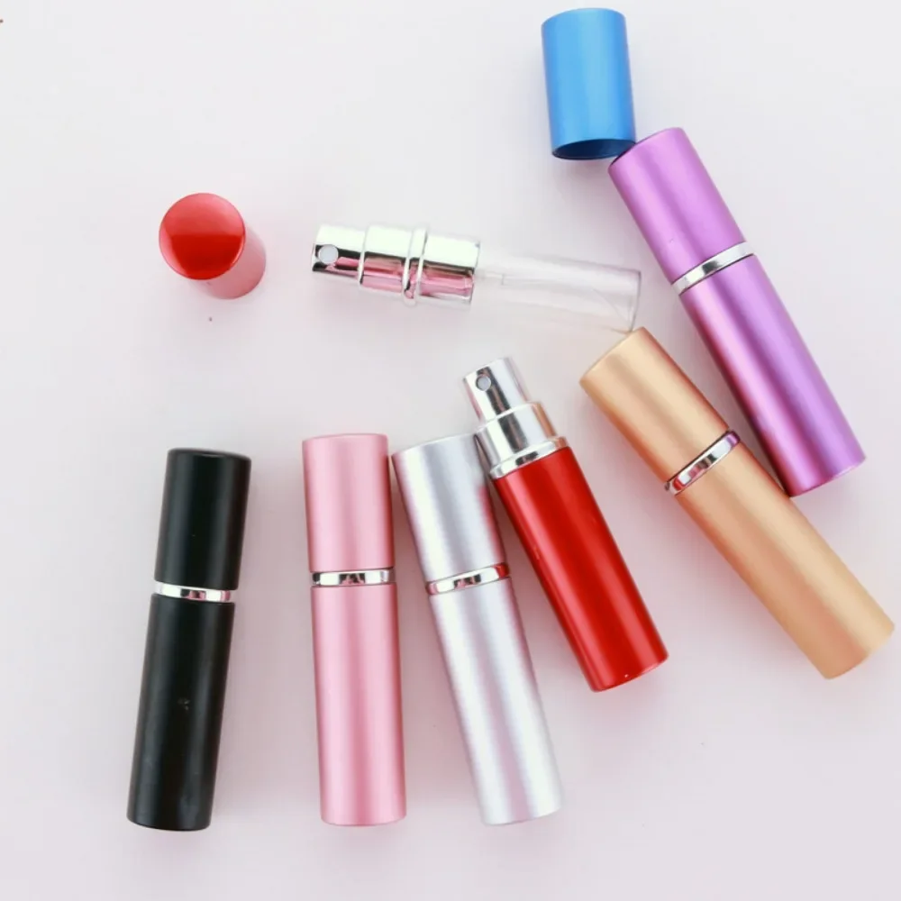 5/7/10PCS 5ml Portable Refillable Perfume Bottle With Spray Scent Pump Empty Cosmetic Containers Mini Atomizer Bottle Travel