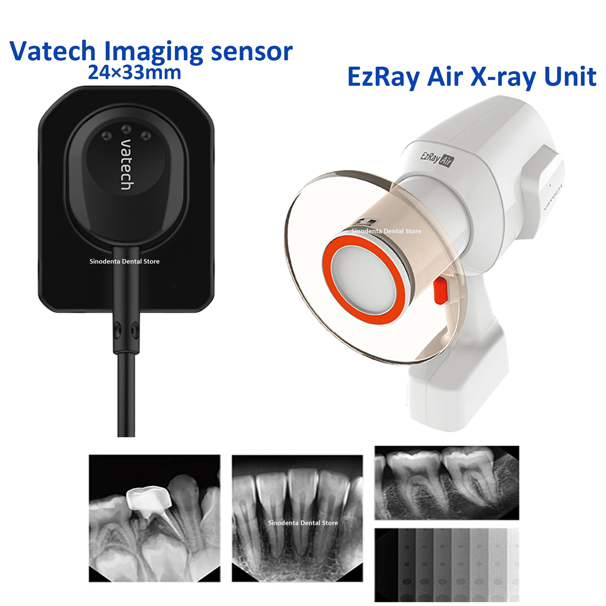 1 Set Vatech Dental X-Ray Digital Image Sensor RVG CMOS Intraoral Xray Imaging Unit EzRay Air Xray Machine for Dental Images Use