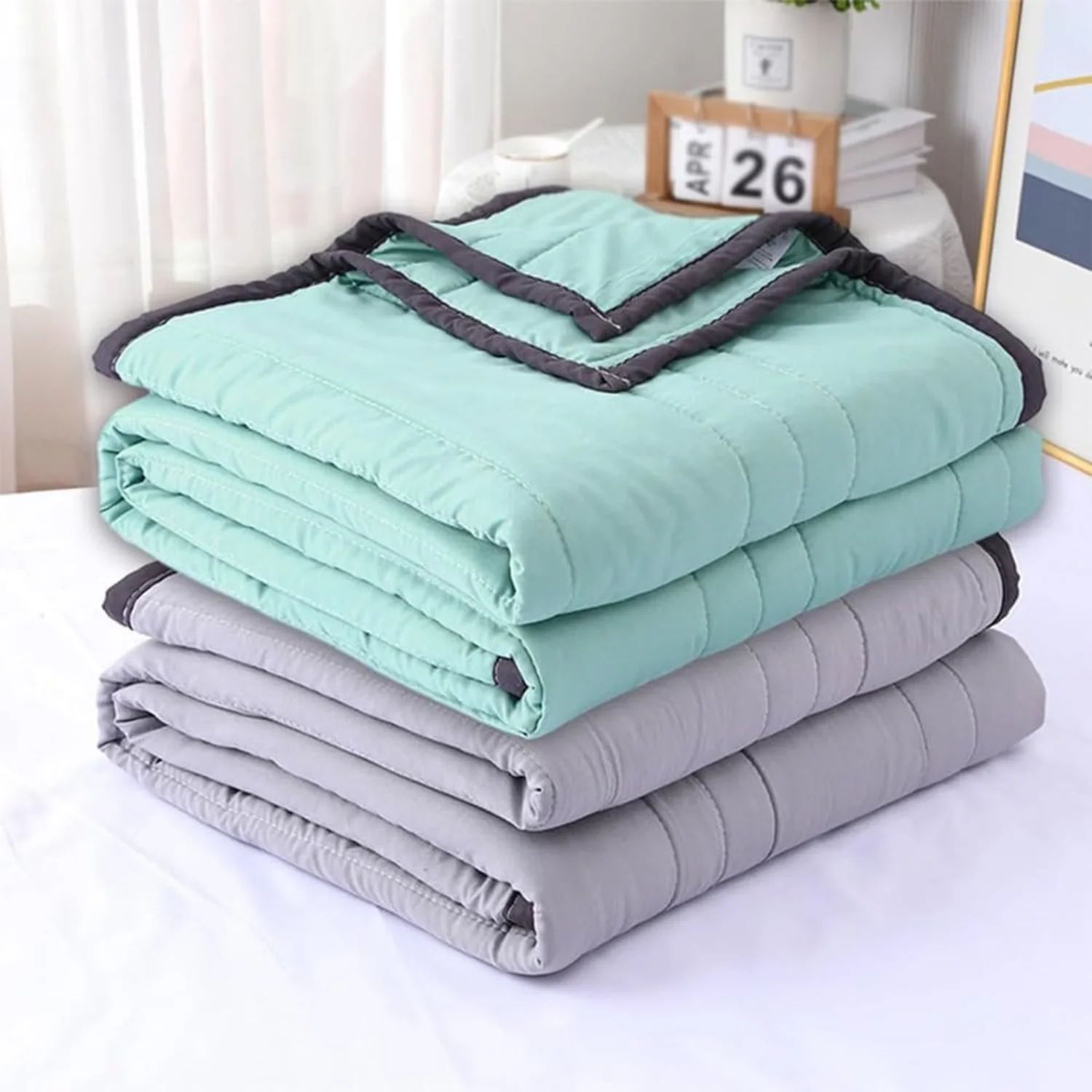 Ice Blanket for All-Season Lightweight - Summer Cooler , Cooling Comfort Double Sided Cooling Blanket, Summer Cooler  for Hot Sl