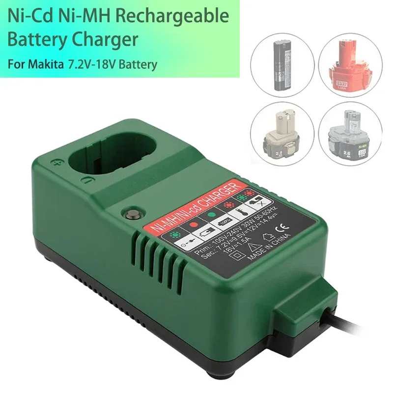 Battery Charger DC1414 Battery Charger for Makita NiMH NiCd MT1008 7.2V 9.6V 12V 14.4V 18V Drill Charger 1.5A