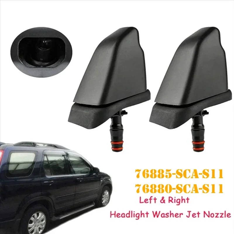 

Left & Right Side Headlight Washer Nozzle For HONDA CRV 2002-2006 76885-SCA-S11 76880-SCA-S11 Replacement Parts Acc