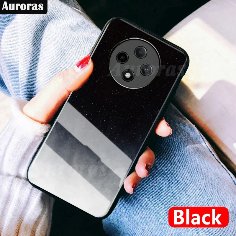 Skinlee per OPPO Reno 12F 5G Case Mirror Bright Stars Cover rigida in vetro temperato per OPPO Reno 12 Pro 5G TPU Back Case