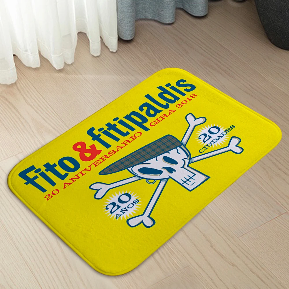 Spanish Rock Band Fito y Fitipaldis Doormats Home Carpet Entrance Door Mats Modern Decor Carpet Bathroom Floor Mats 352