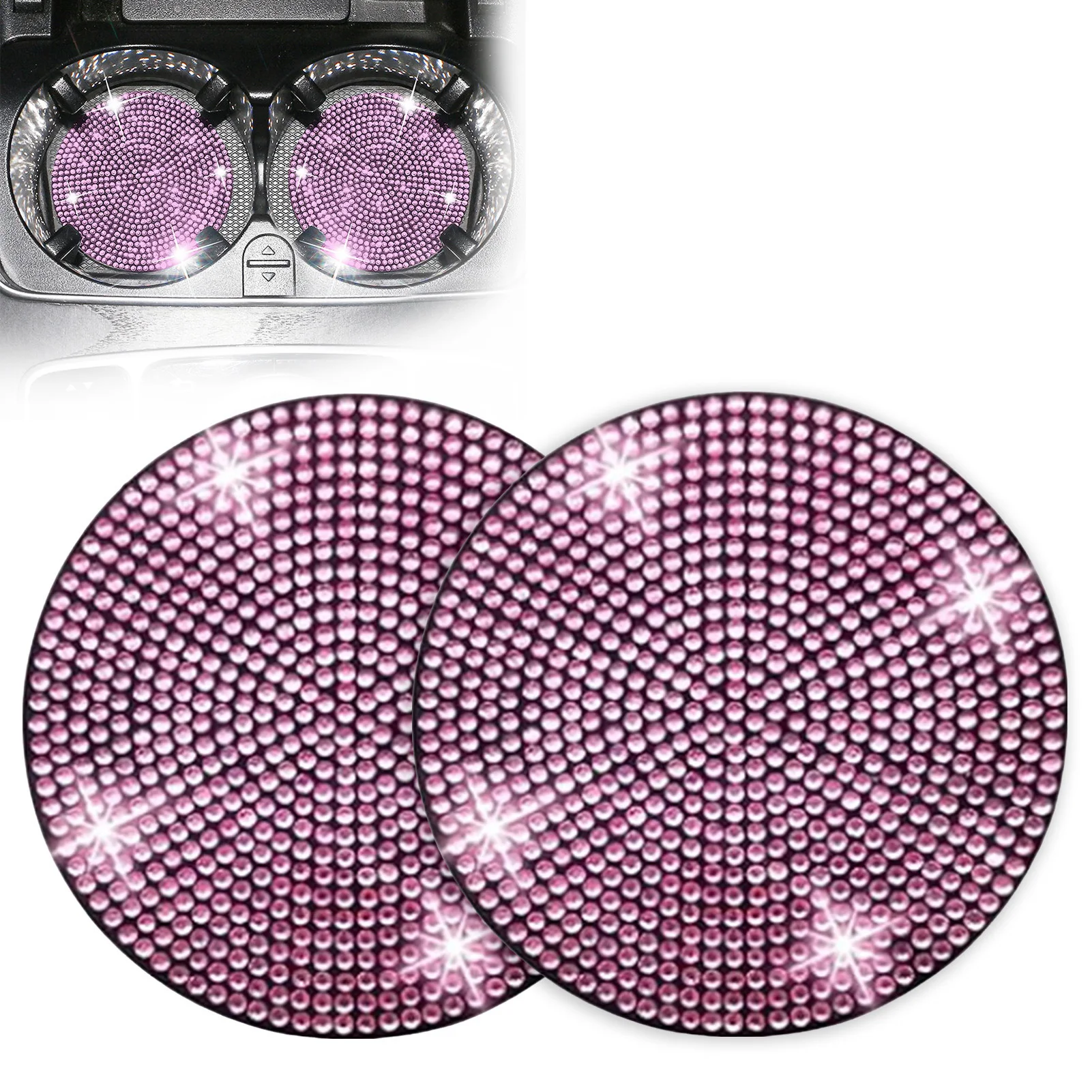 

Декоративный автомобильный коврик для стаканов, украшение для салона автомобиля, праздничные подарки для женщин и мужчин